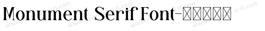 Monument Serif Font字体转换